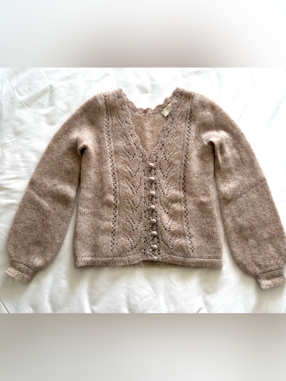Sezane V-Neck Button Cardigan XXS NWOT - Picture 2 of 9
